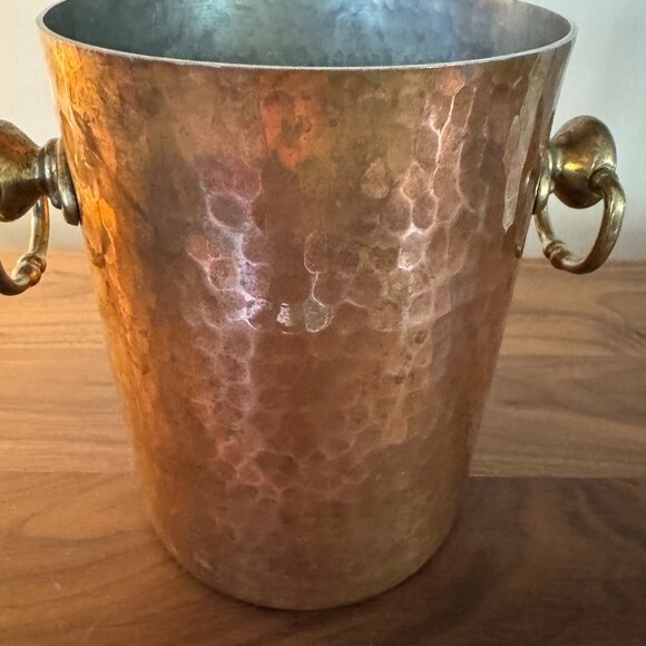 Mauviel Copper and Brass Wine Cooler-Substantial!! - Picture 1 of 12